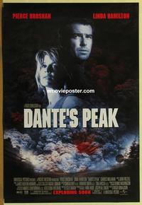 g140 DANTE'S PEAK DS advance one-sheet movie poster '97 Pierce Brosnan