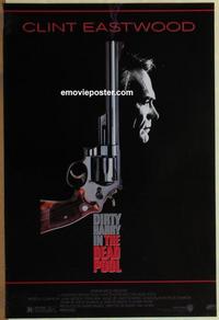 g146 DEAD POOL one-sheet movie poster '88 Clint Eastwood as Dirty Harry!