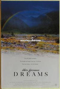 g159 DREAMS advance one-sheet movie poster '90 Akira Kurosawa, Japanese!
