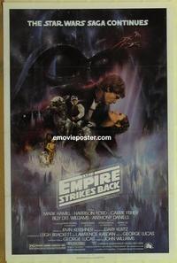 f017 EMPIRE STRIKES BACK style A 1sh movie poster '80 GWTW style!
