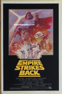 f020 EMPIRE STRIKES BACK 1sh movie poster R81 George Lucas classic!