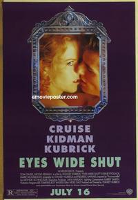 g169 EYES WIDE SHUT DS advance one-sheet movie poster '99 Kubrick, Kidman