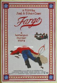 g174 FARGO one-sheet movie poster '96 Coen brothers, great image!