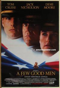 g177 FEW GOOD MEN DS advance one-sheet movie poster '92 Cruise, Nicholson