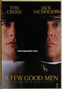 g178 FEW GOOD MEN teaser one-sheet movie poster '92 Tom Cruise, Nicholson