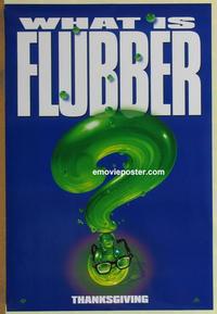 g183 FLUBBER DS teaser one-sheet movie poster '97 Robin Williams, Disney