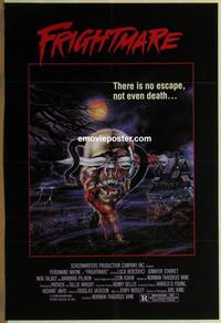 g196 FRIGHTMARE one-sheet movie poster '83 really wild horror image!