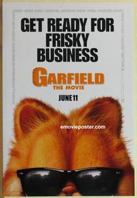 g198 GARFIELD DS advance one-sheet movie poster '04 Jim Davis comic!