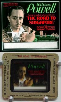 f069 ROAD TO SINGAPORE glass slide '31 William Powell