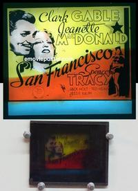 f102 SAN FRANCISCO glass slide36 Clark Gable, MacDonald