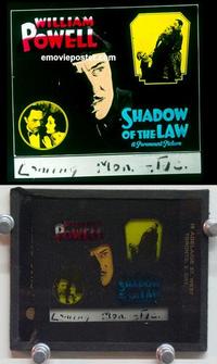 f133 SHADOW OF THE LAW glass slide '30 William Powell