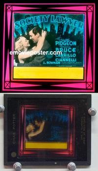 f191 SOCIETY LAWYER glass slide39 Walter Pidgeon, Bruce