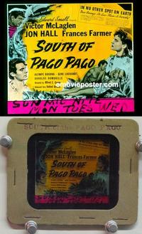 f208 SOUTH OF PAGO PAGO glass slide '40 Frances Farmer