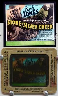 f241 STONE OF SILVER CREEK glass slide '35 Buck Jones