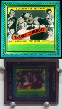 f298 THANKS FOR THE MEMORY glass slide '38 Bob Hope