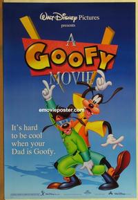 g204 GOOFY MOVIE DS one-sheet movie poster '95 Walt Disney kind of canine!