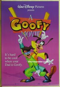 g205 GOOFY MOVIE int'l one-sheet movie poster '95 Disney kind of canine!