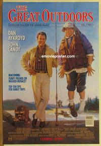 g209 GREAT OUTDOORS advance one-sheet movie poster '88 Dan Aykroyd,John Candy