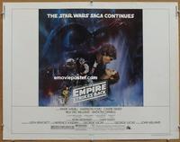 f018 EMPIRE STRIKES BACK style A half-sheet movie poster '80 George Lucas