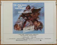 f019 EMPIRE STRIKES BACK style B half-sheet movie poster '80 George Lucas