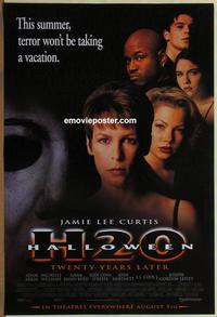 g216 HALLOWEEN H20 advance one-sheet movie poster '98 Jamie Lee Curtis