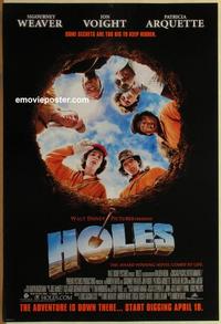 g226 HOLES DS advance one-sheet movie poster '03 Sigourney Weaver, Voight