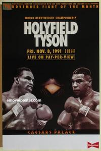 g227 HOLYFIELD VS TYSON one-sheet movie poster '91 fight that never was!