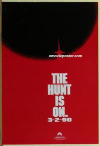g237 HUNT FOR RED OCTOBER teaser one-sheet movie poster '90 Sean Connery