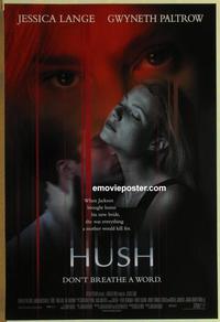 g238 HUSH DS one-sheet movie poster '98 Gwyneth Paltrow, Jessica Lange
