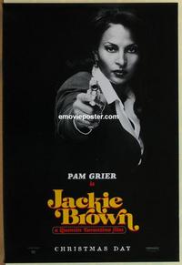 g254 JACKIE BROWN teaser one-sheet movie poster '97 Tarantino, Pam Grier