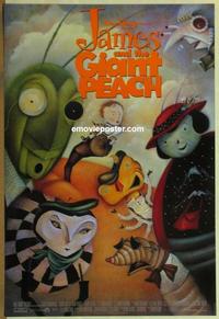 g255 JAMES & THE GIANT PEACH DS one-sheet movie poster '96 Walt Disney