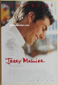 g259 JERRY MAGUIRE DS one-sheet movie poster '96 Tom Cruise, Cuba Gooding Jr.