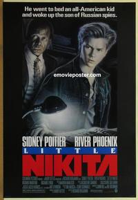 g289 LITTLE NIKITA one-sheet movie poster '88 Poitier, River Phoenix