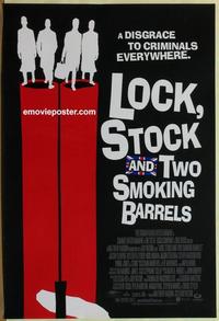 g291 LOCK, STOCK & TWO SMOKING BARRELS DS one-sheet movie poster '98 Ritchie