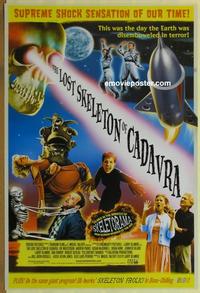 g295 LOST SKELETON OF CADAVRA one-sheet movie poster '01 horror spoof!