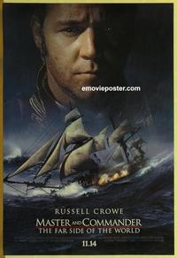 g302 MASTER & COMMANDER DS advance one-sheet movie poster '03 Russell Crowe