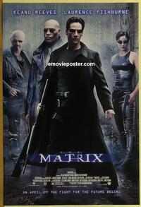 g303 MATRIX DS advance 1sh '99 Keanu Reeves, Wachowski