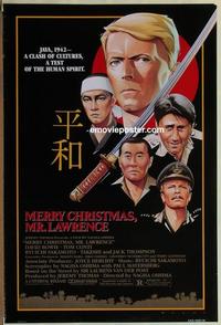 g309 MERRY CHRISTMAS MR LAWRENCE one-sheet movie poster '83 David Bowie