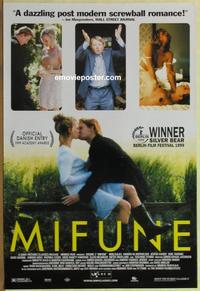 g310 MIFUNE one-sheet movie poster '99 Iben Hjejle, Swedish romance!