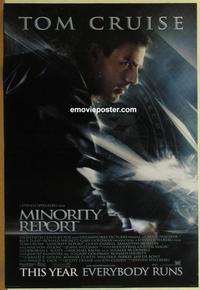 g313 MINORITY REPORT DS int'l style B one-sheet movie poster '02 Tom Cruise
