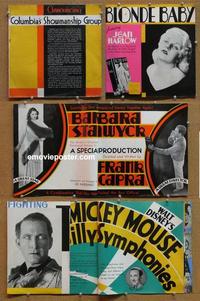 f303 COLUMBIA exhibitor movie yearbook 1931/1932 Harlow, Capra