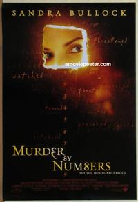 g325 MURDER BY NUMBERS DS one-sheet movie poster '02 Sandra Bullock