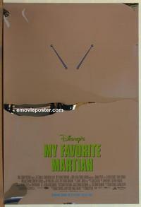 g328 MY FAVORITE MARTIAN foil advance one-sheet movie poster '99 cool image!