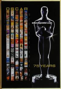 g339 OSCAR 75 YEARS one-sheet movie poster '03 cool 75th anniversary!