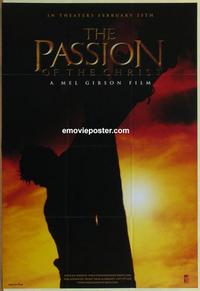 g343 PASSION OF THE CHRIST Church Release special promotional poster '04 Gibson, Caviezel