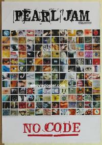 g344 PEARL JAM NO CODE album poster '96 rock 'n' roll!