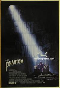 g346 PHANTOM advance one-sheet movie poster '96 Billy Zane, Zeta-Jones