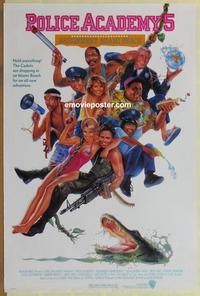 g353 POLICE ACADEMY 5 one-sheet movie poster '88 Bubba Smith, Winslow