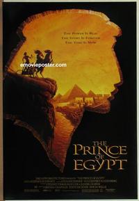 g358 PRINCE OF EGYPT DS one-sheet movie poster '98 Dreamworks cartoon!
