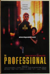 g359 PROFESSIONAL one-sheet movie poster '94 'Leon', Luc Besson, Jean Reno